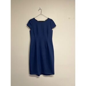 Elie Tahari Women's Blue Sheath Dress Size 6‎